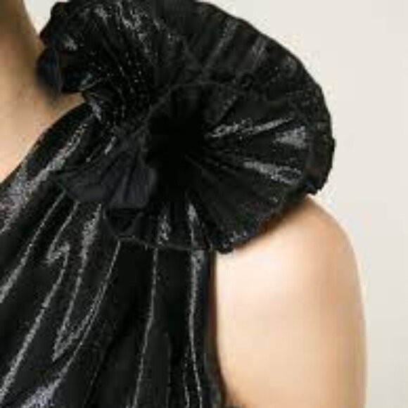 Isabel Marat Women Black One Shoulder Dress Size S/Eu 38 - Picture 3 of 15